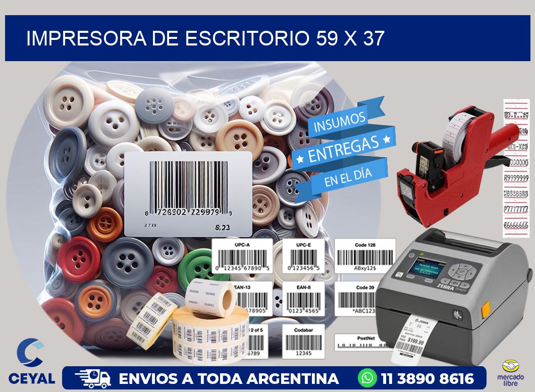impresora de escritorio 59 x 37