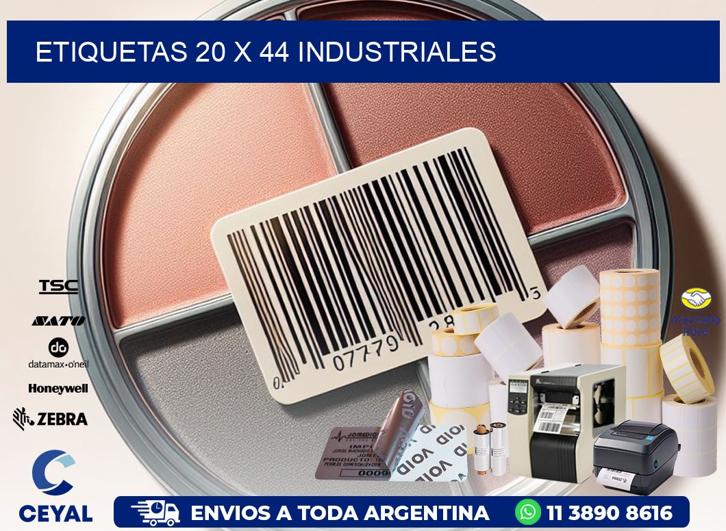 ETIQUETAS 20 x 44 INDUSTRIALES