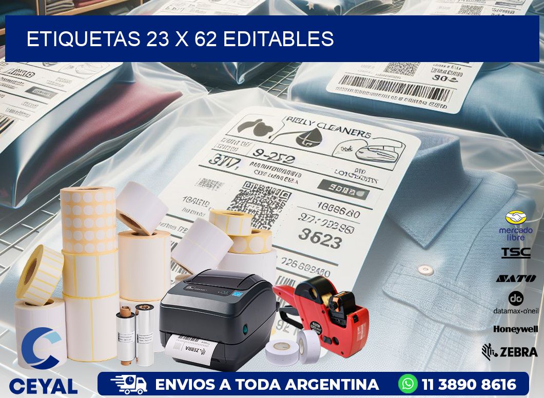 ETIQUETAS 23 x 62 EDITABLES