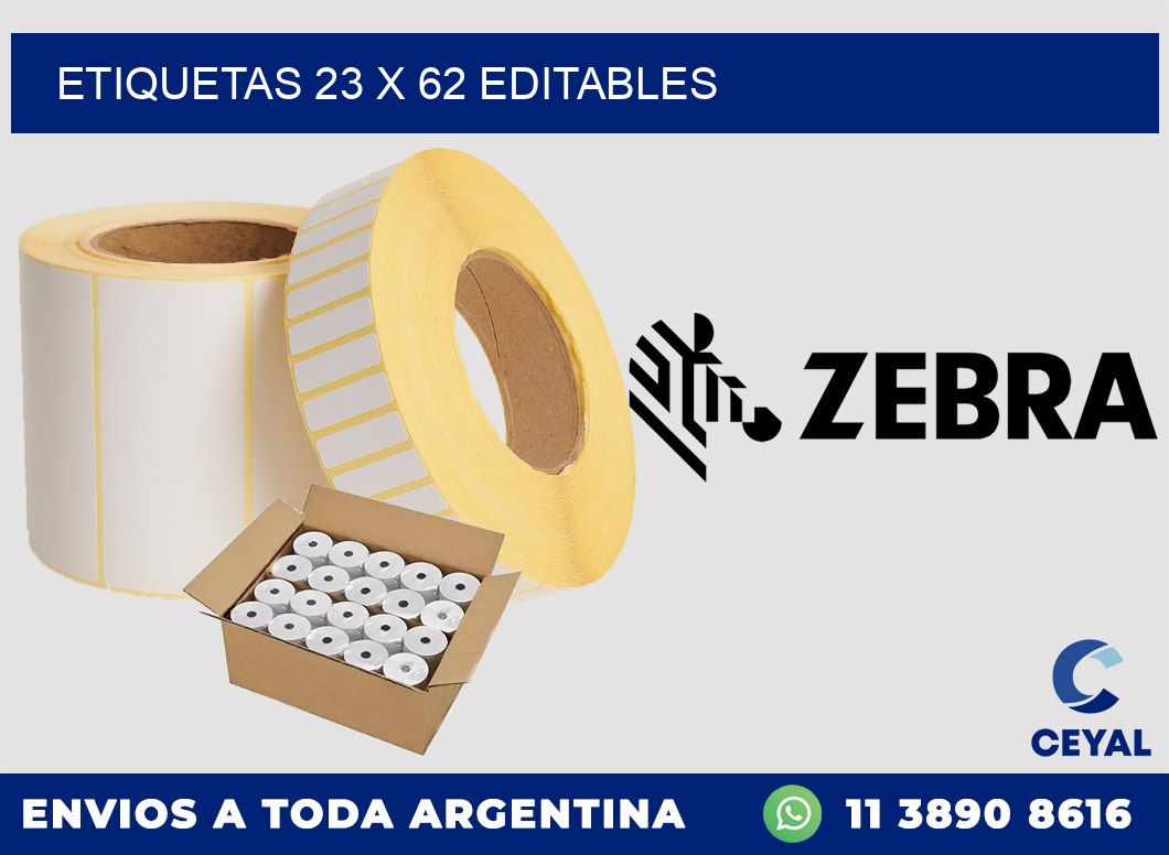 ETIQUETAS 23 x 62 EDITABLES