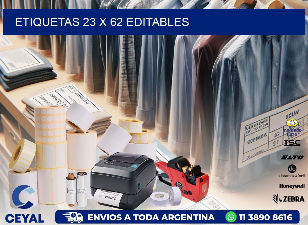 ETIQUETAS 23 x 62 EDITABLES