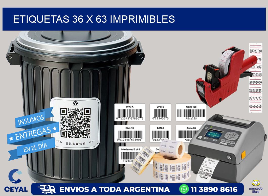 ETIQUETAS 36 x 63 IMPRIMIBLES