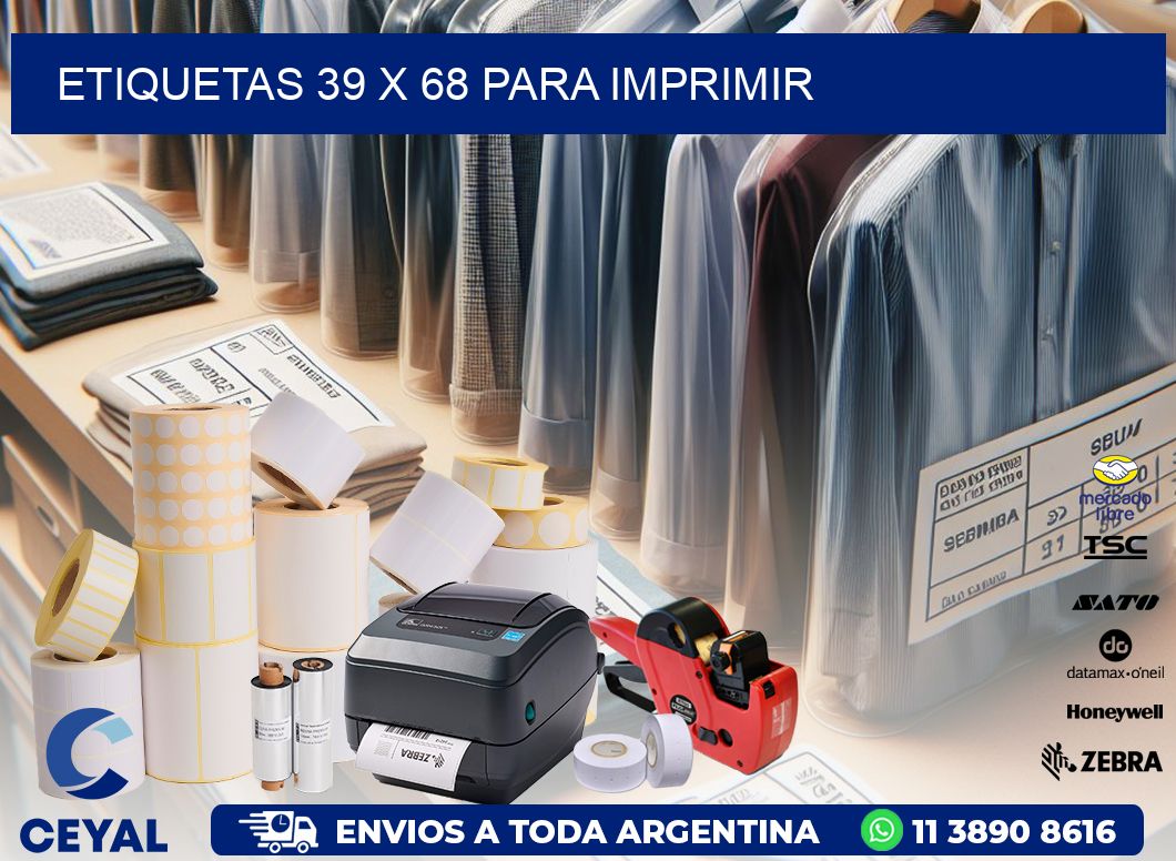 ETIQUETAS 39 x 68 PARA IMPRIMIR