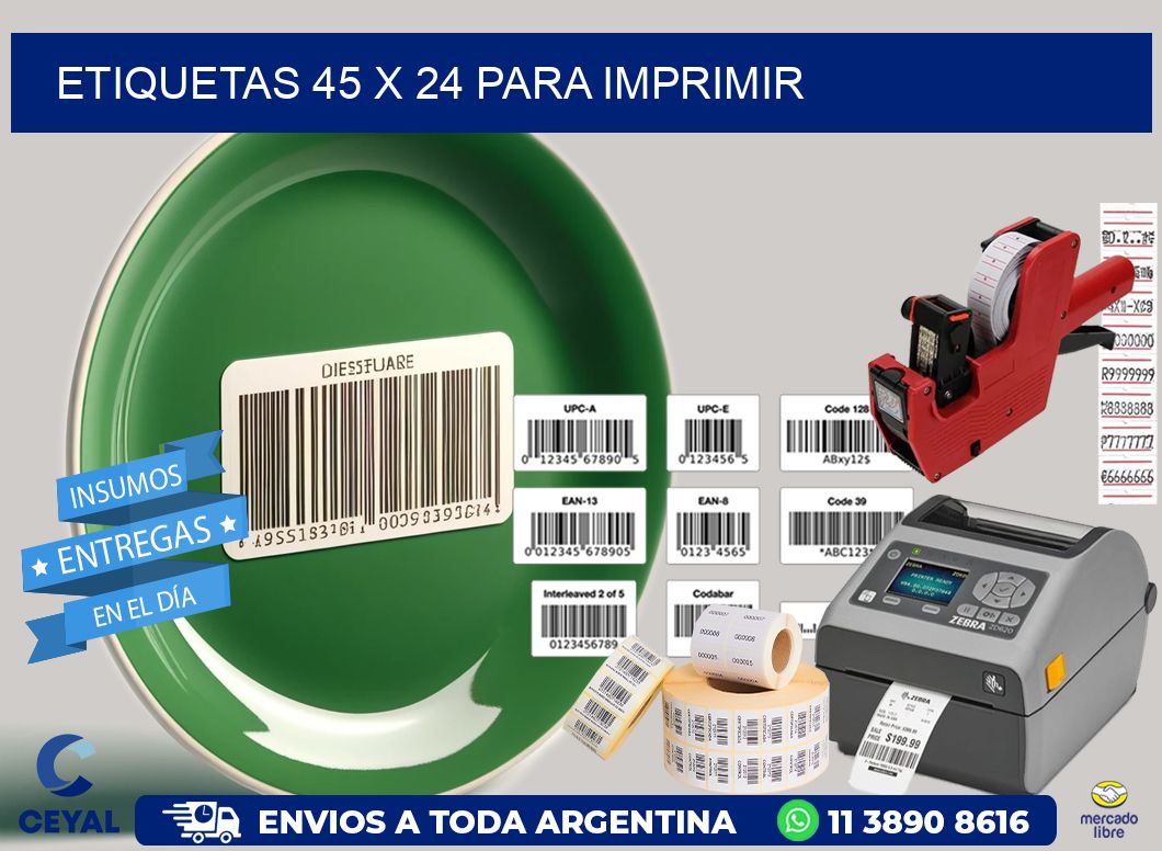 ETIQUETAS 45 x 24 PARA IMPRIMIR