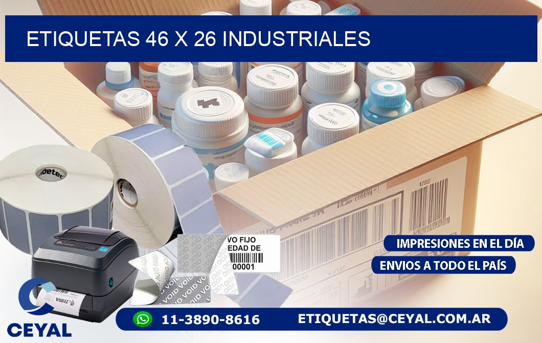 ETIQUETAS 46 x 26 INDUSTRIALES