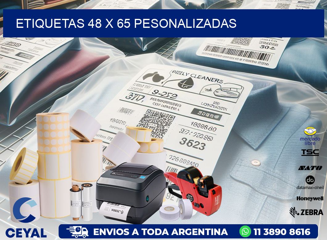 ETIQUETAS 48 x 65 PESONALIZADAS