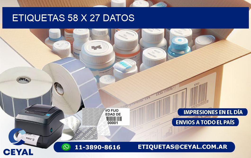 ETIQUETAS 58 x 27 DATOS