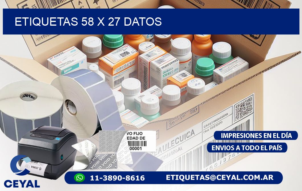 ETIQUETAS 58 x 27 DATOS