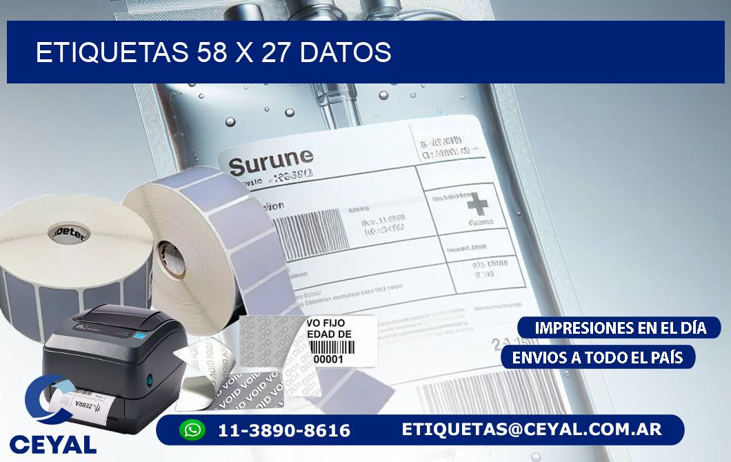ETIQUETAS 58 x 27 DATOS