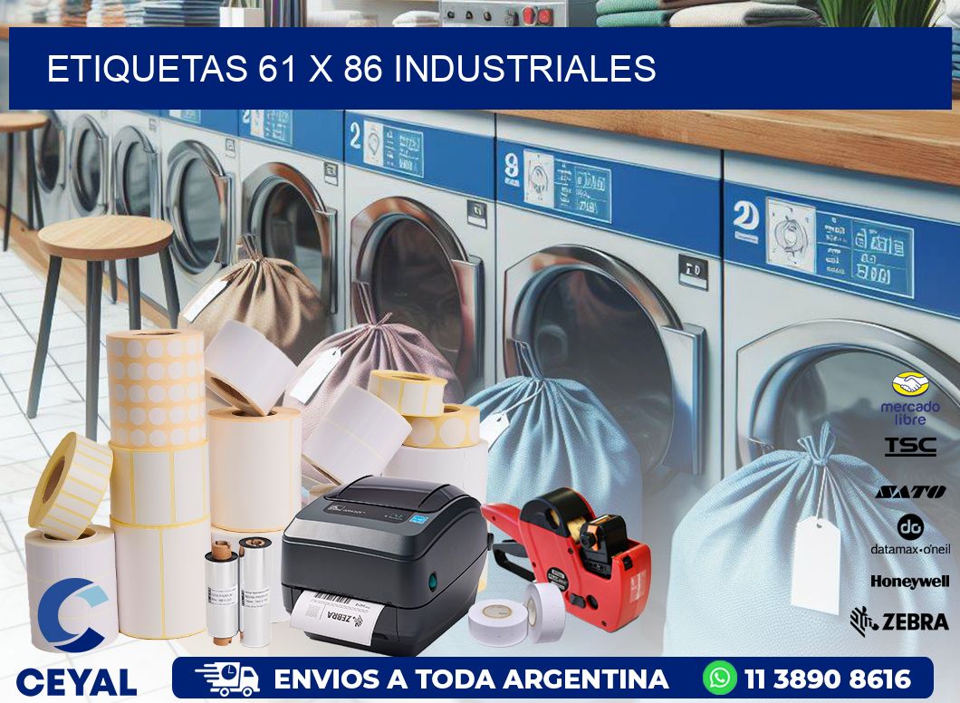 ETIQUETAS 61 x 86 INDUSTRIALES