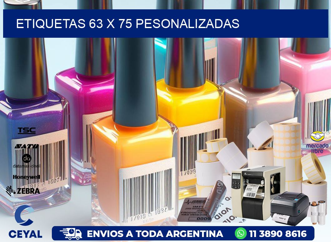 ETIQUETAS 63 x 75 PESONALIZADAS