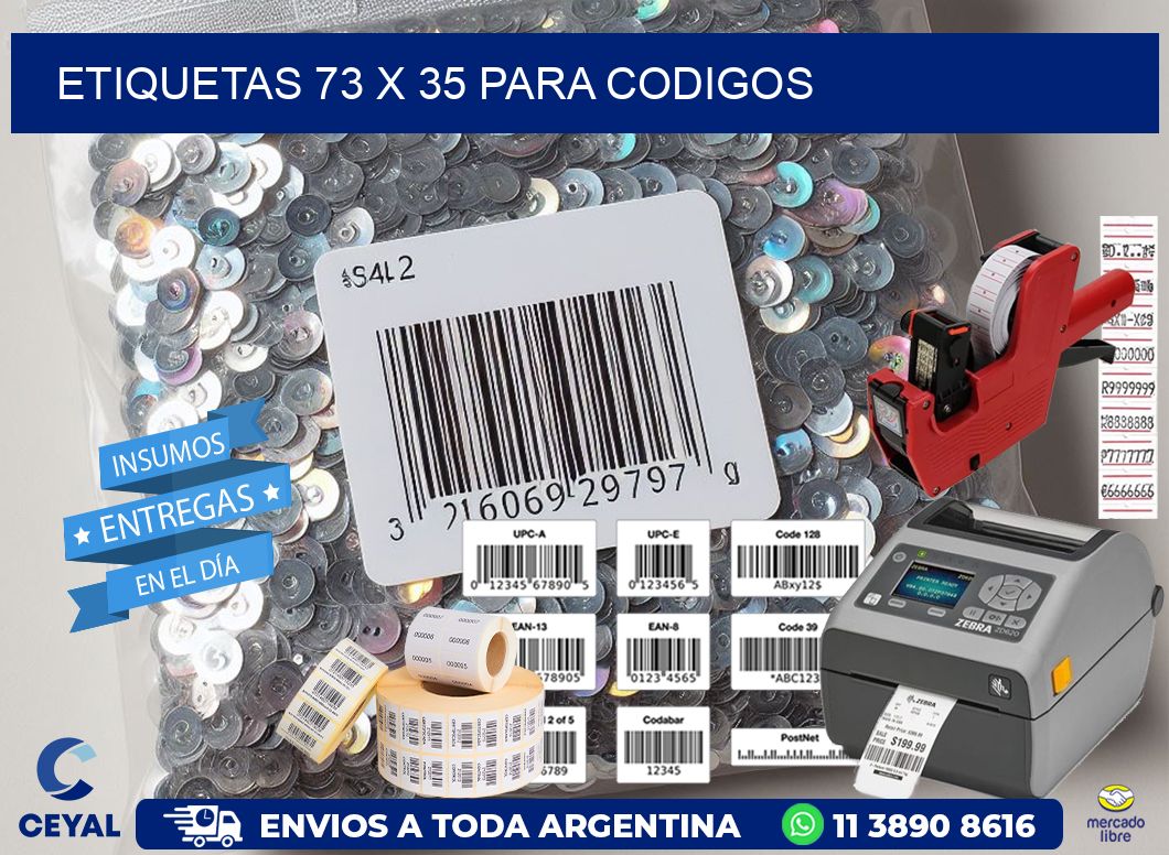 ETIQUETAS 73 x 35 PARA CODIGOS