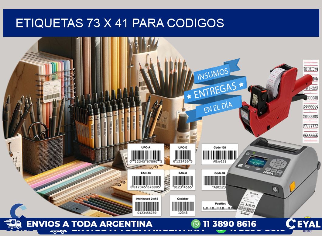 ETIQUETAS 73 x 41 PARA CODIGOS