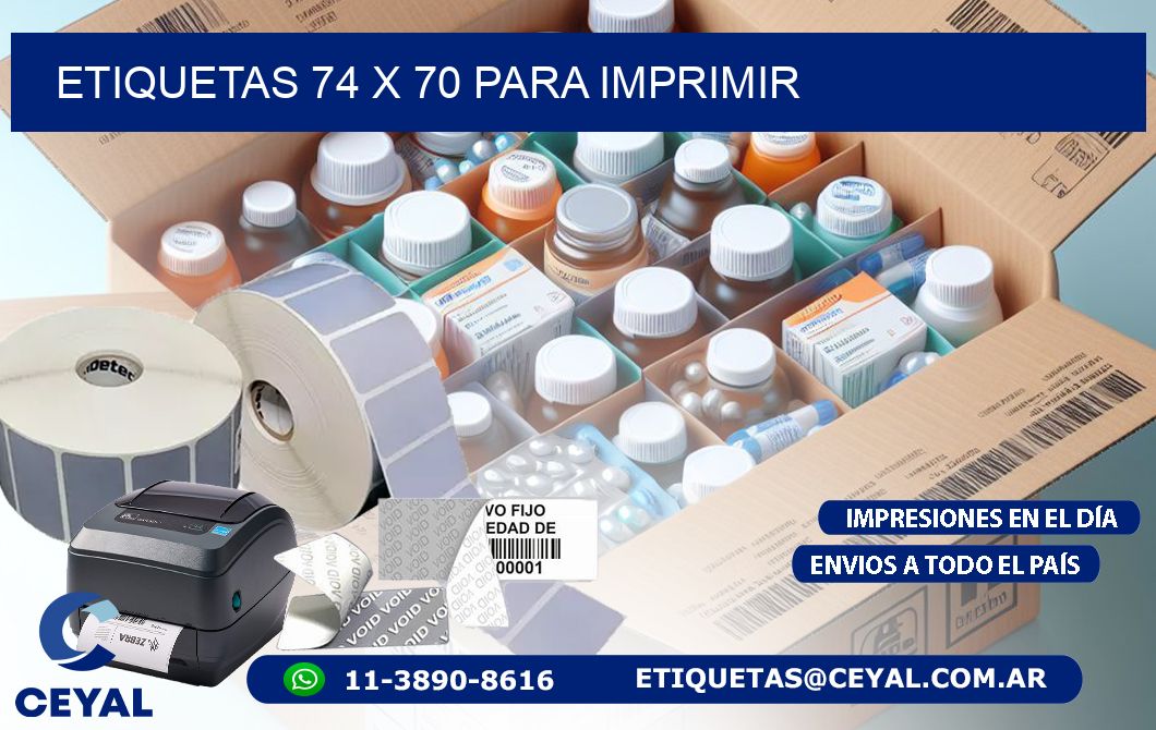 ETIQUETAS 74 x 70 PARA IMPRIMIR