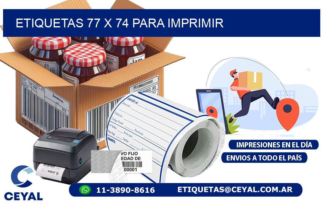 ETIQUETAS 77 x 74 PARA IMPRIMIR