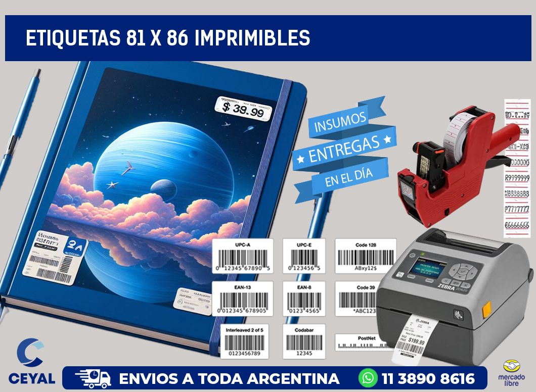 ETIQUETAS 81 x 86 IMPRIMIBLES