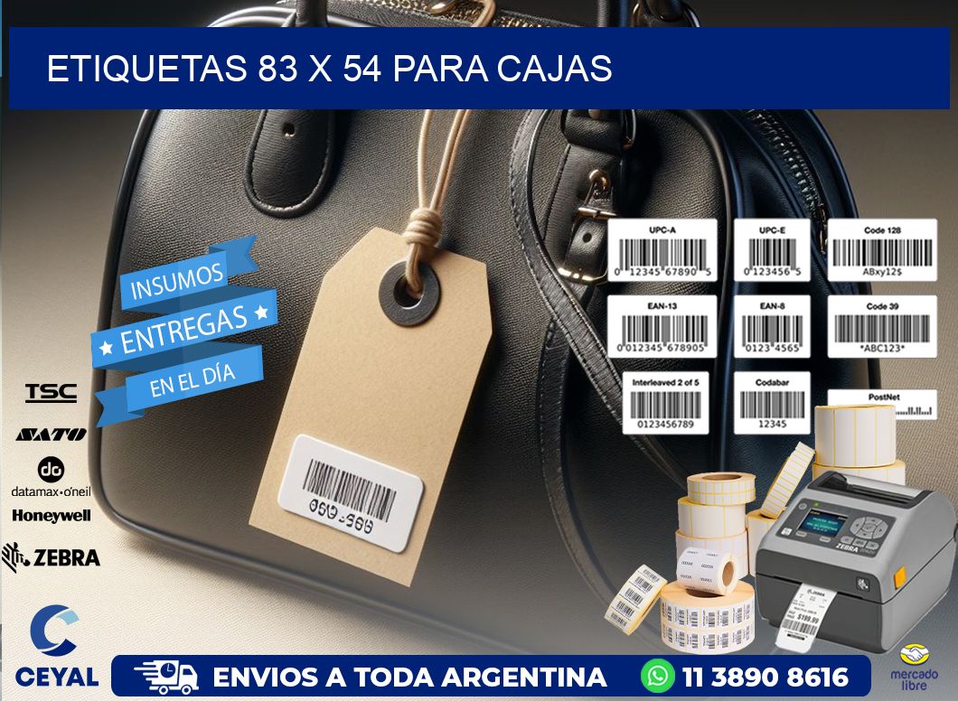 ETIQUETAS 83 x 54 PARA CAJAS