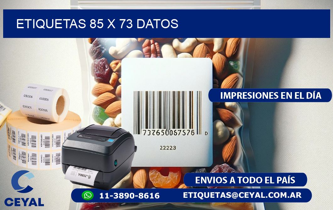 ETIQUETAS 85 x 73 DATOS
