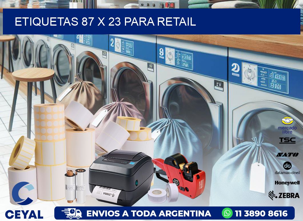 ETIQUETAS 87 x 23 PARA RETAIL