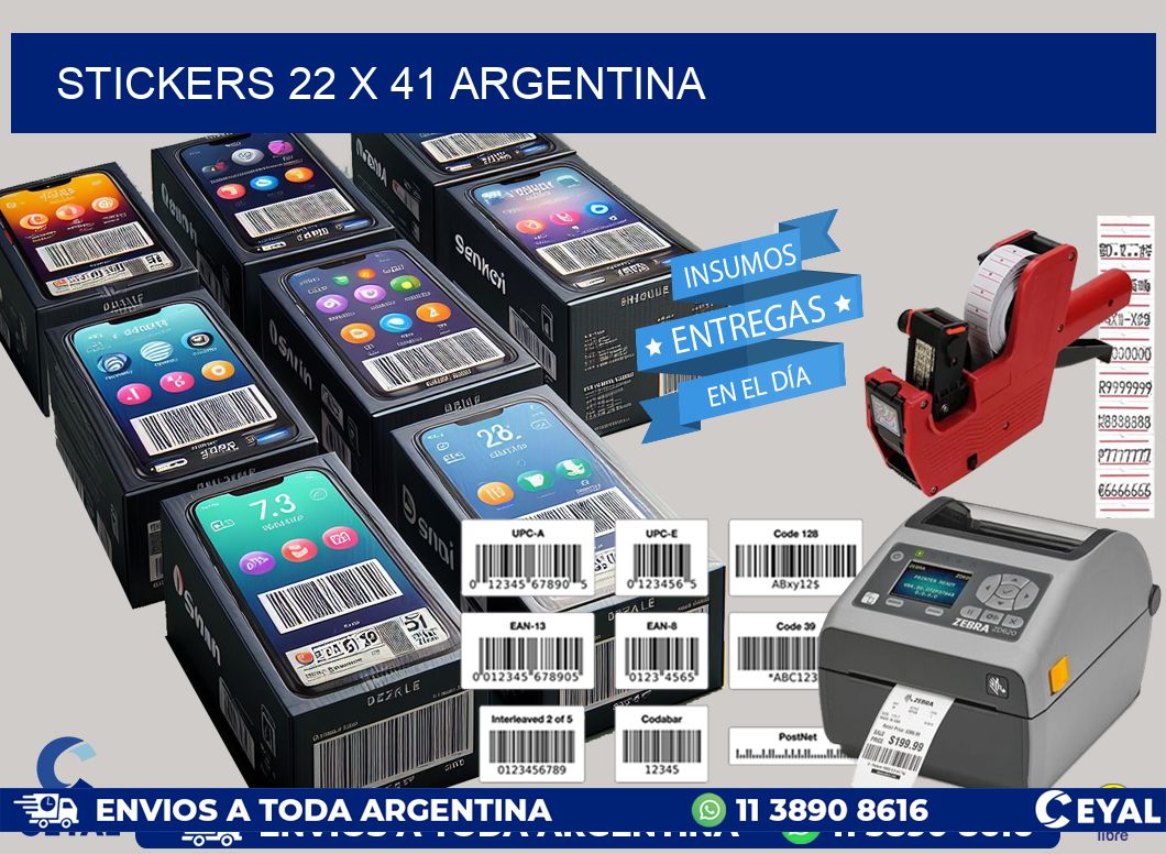 STICKERS 22 x 41 ARGENTINA
