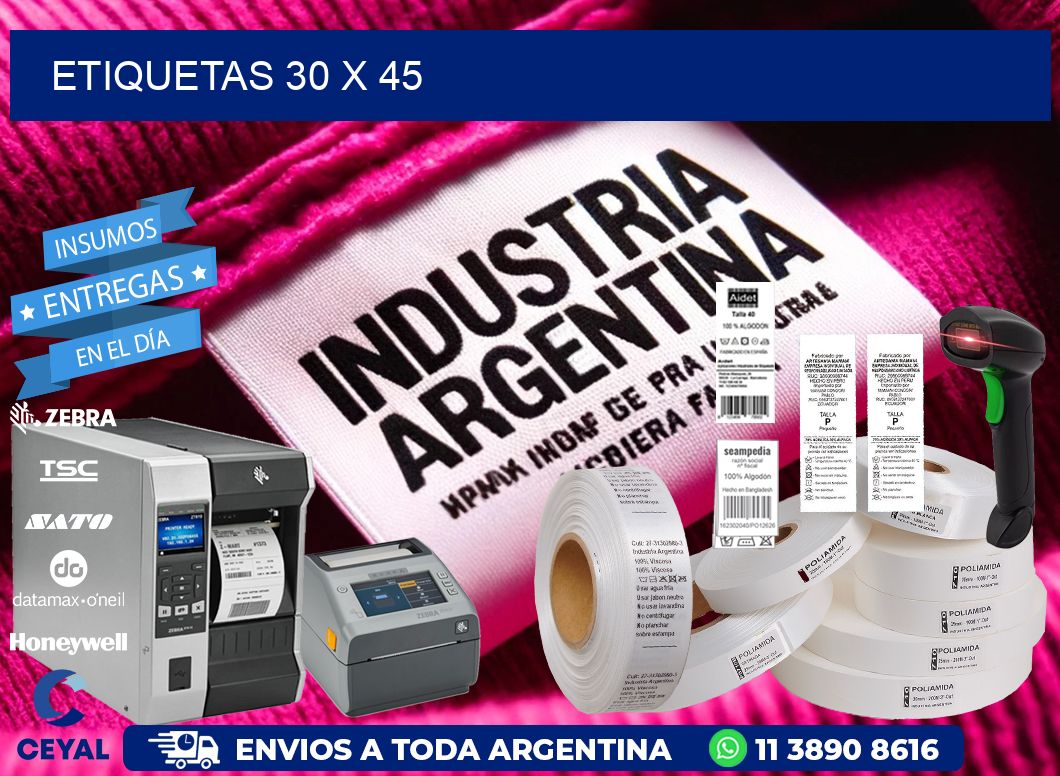 etiquetas 30 x 45