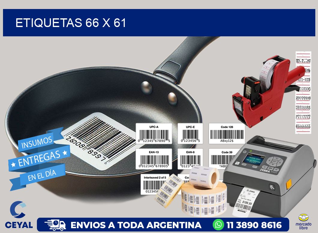 etiquetas 66 x 61