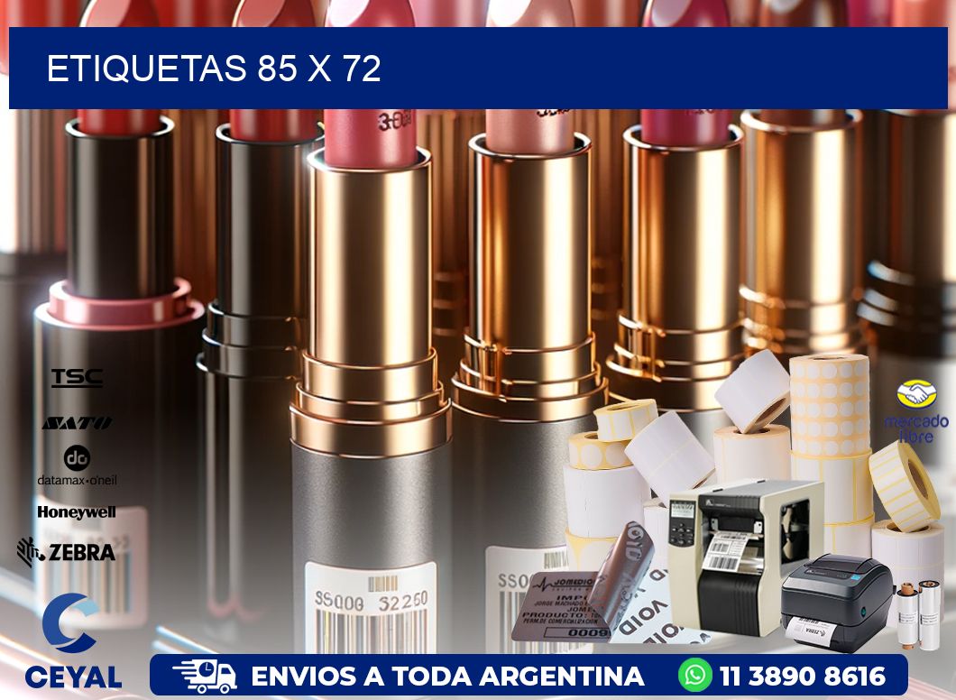 etiquetas 85 x 72