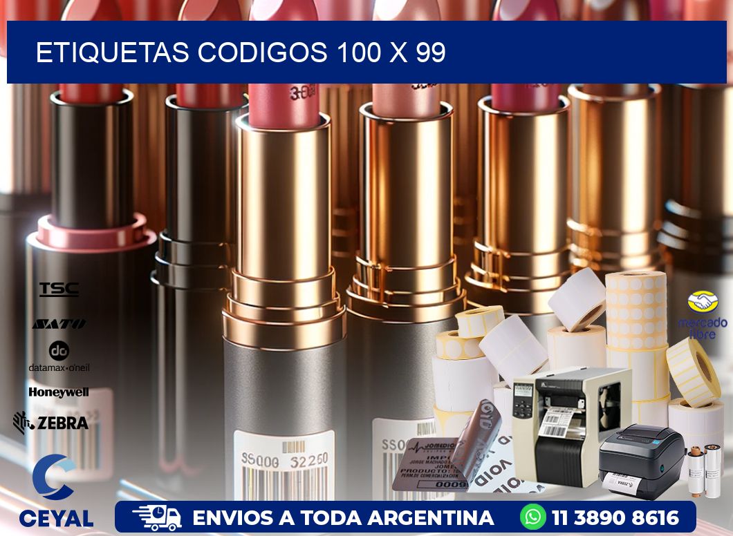 etiquetas codigos 100 x 99