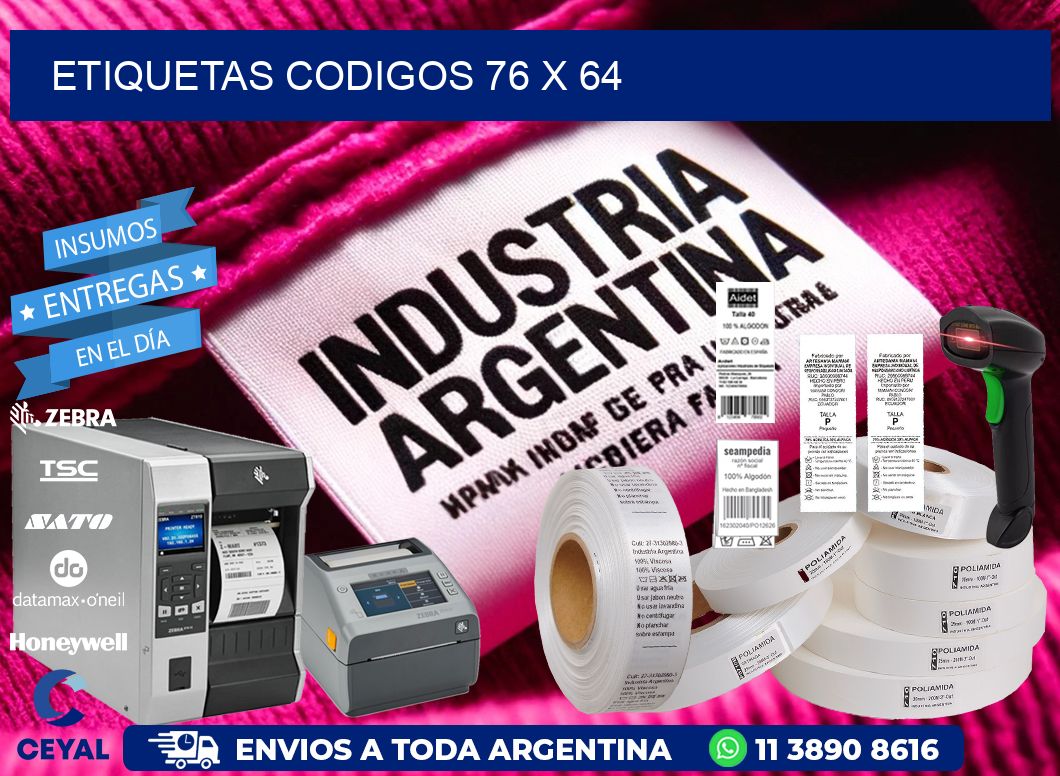 etiquetas codigos 76 x 64