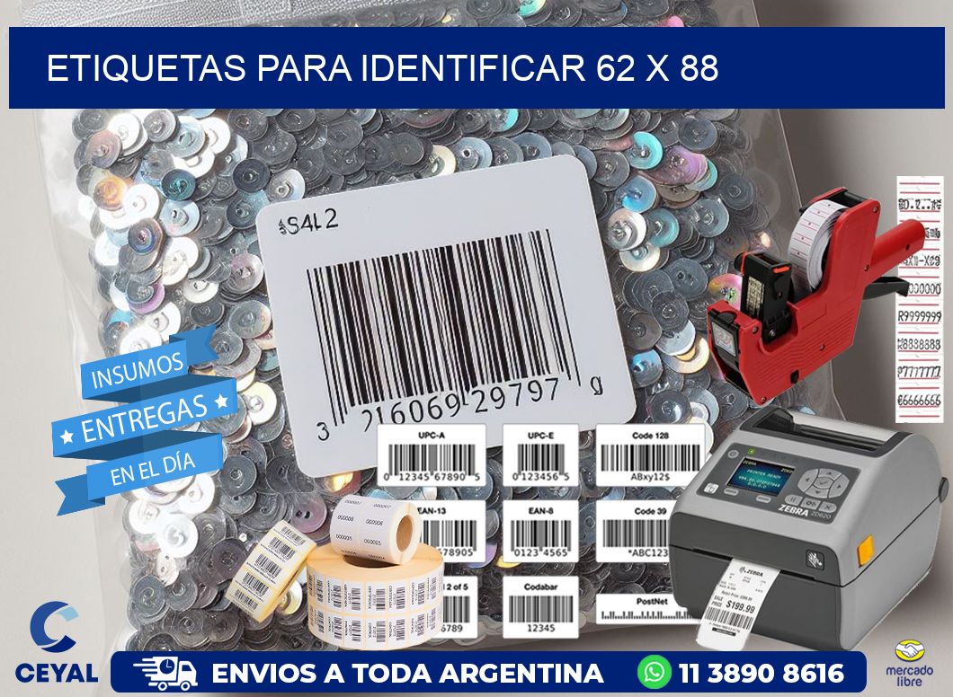 etiquetas para identificar 62 x 88