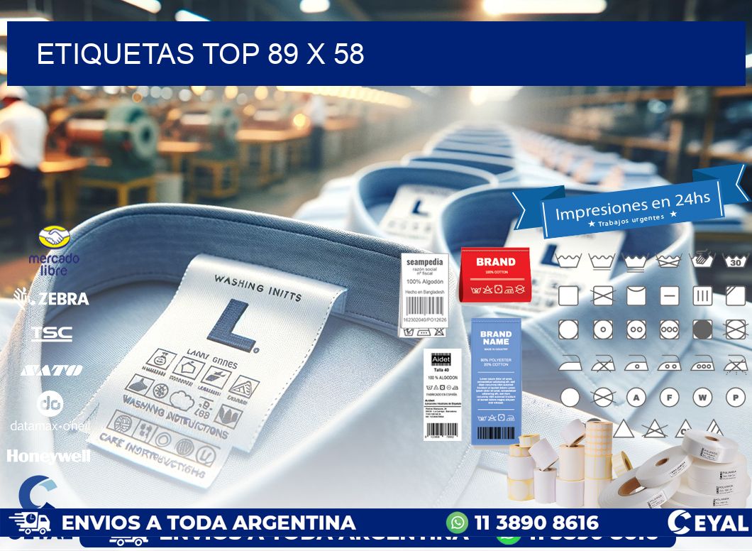 etiquetas top 89 x 58