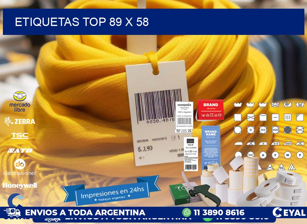 etiquetas top 89 x 58