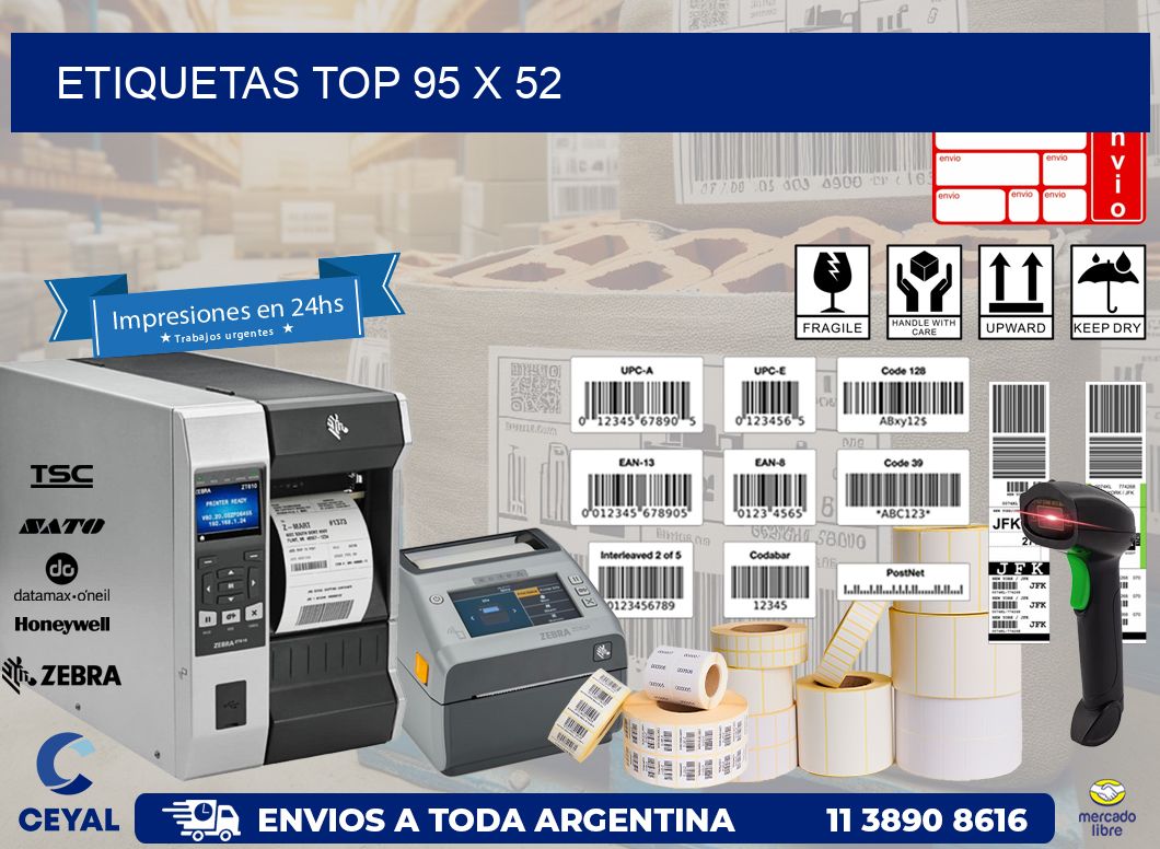etiquetas top 95 x 52