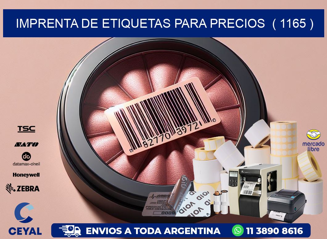 imprenta de etiquetas para precios  ( 1165 )