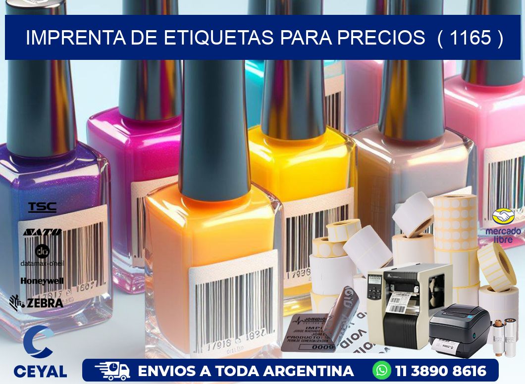 imprenta de etiquetas para precios ( 1165 )