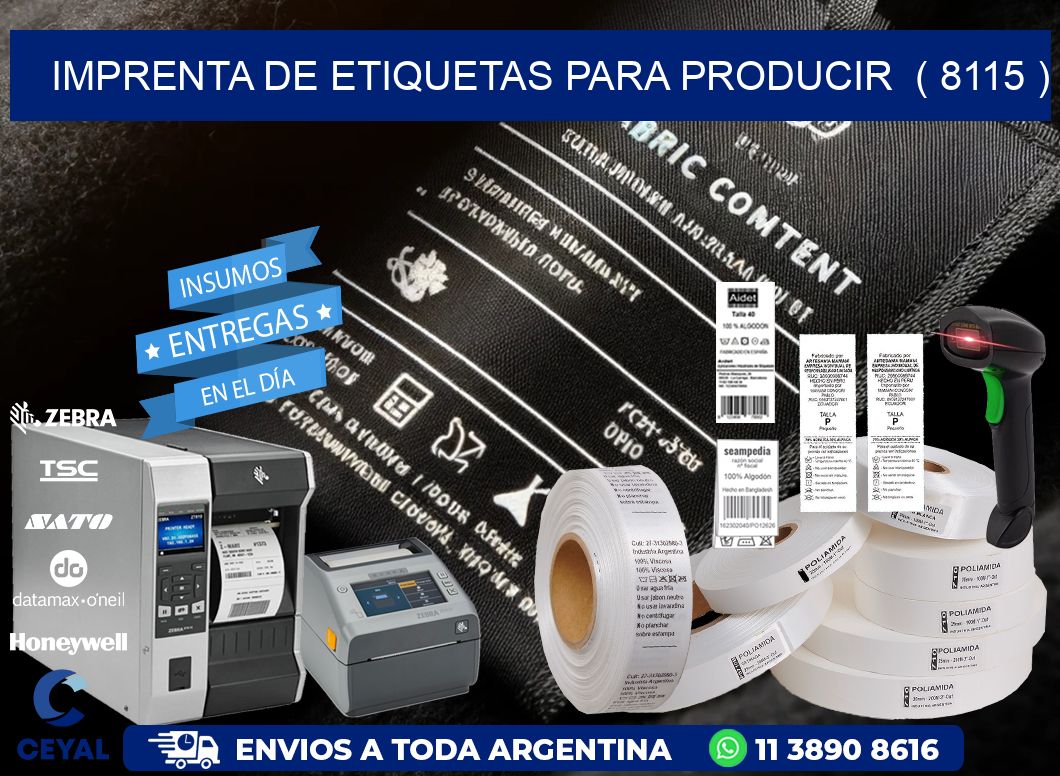 imprenta de etiquetas para producir  ( 8115 )
