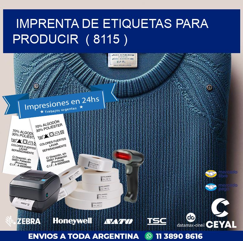 imprenta de etiquetas para producir  ( 8115 )