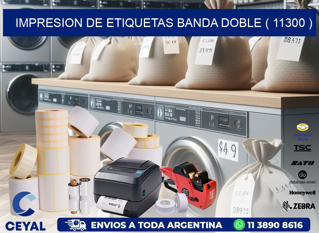 impresion de etiquetas banda doble ( 11300 )