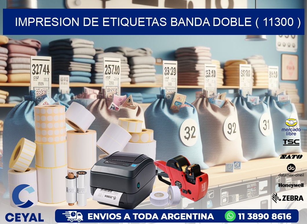 impresion de etiquetas banda doble ( 11300 )
