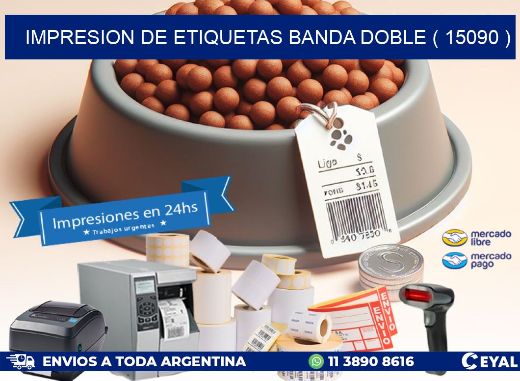 impresion de etiquetas banda doble ( 15090 )