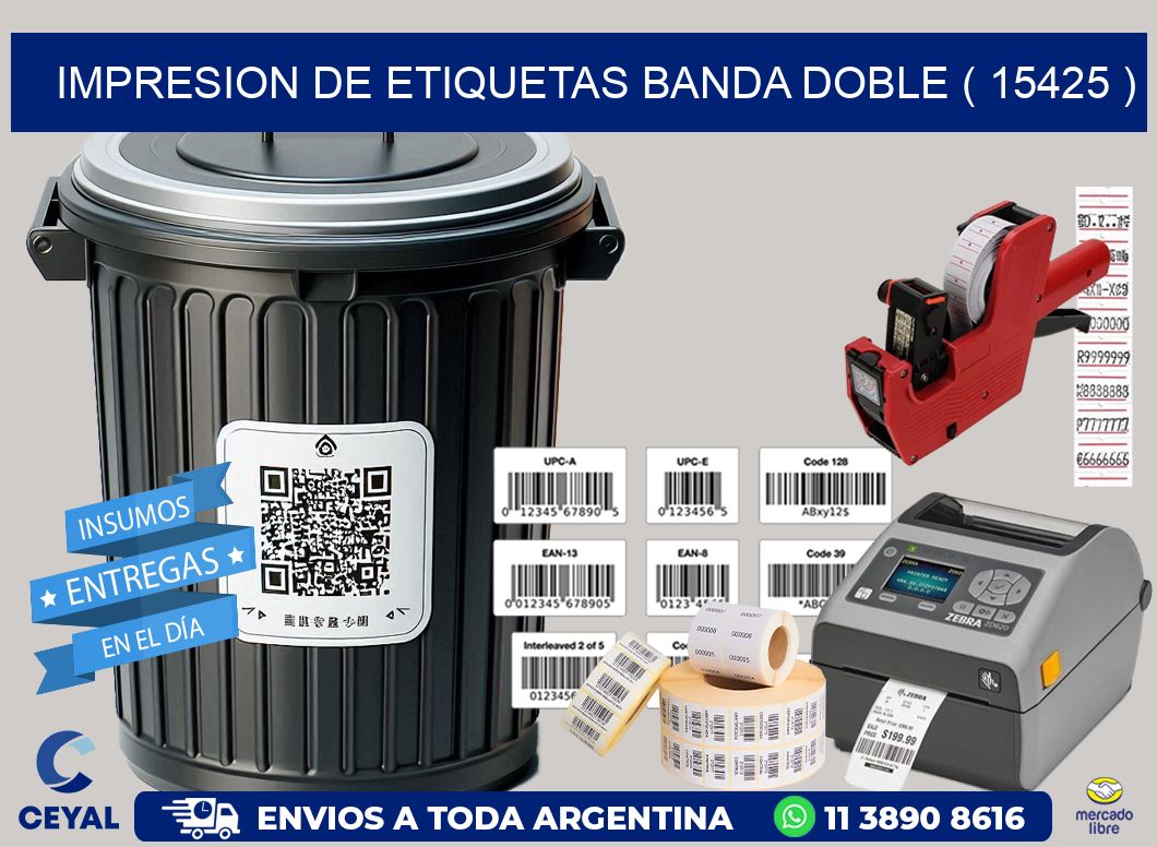 impresion de etiquetas banda doble ( 15425 )