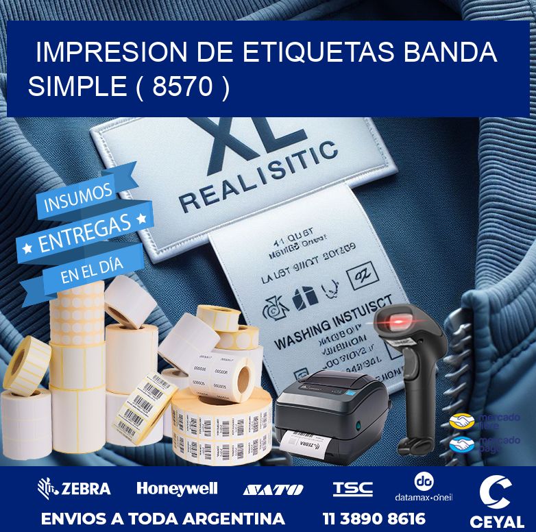 impresion de etiquetas banda simple ( 8570 )