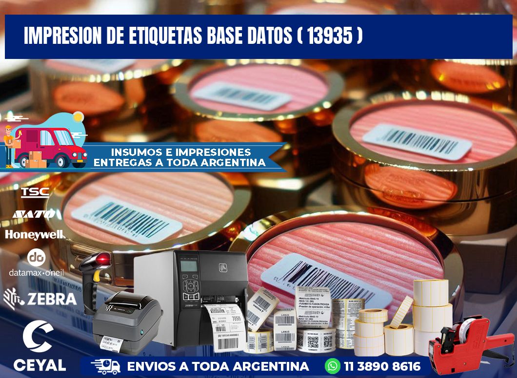 impresion de etiquetas base datos ( 13935 )