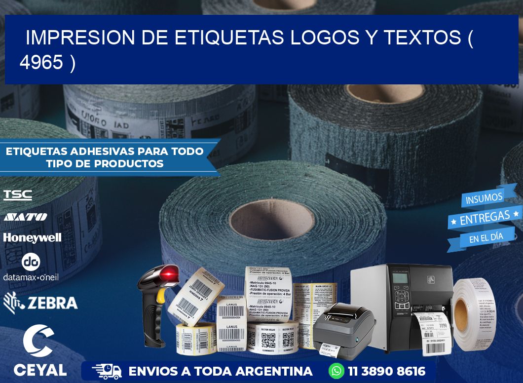 impresion de etiquetas logos y textos ( 4965 )
