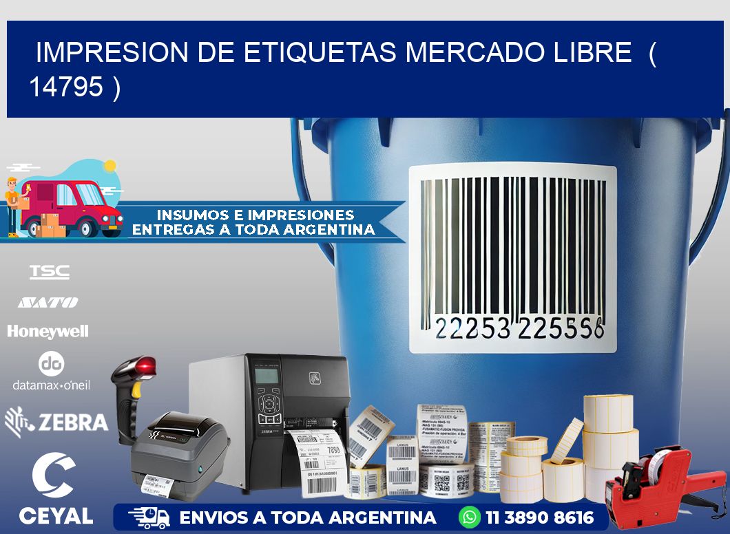 impresion de etiquetas mercado libre ( 14795 )