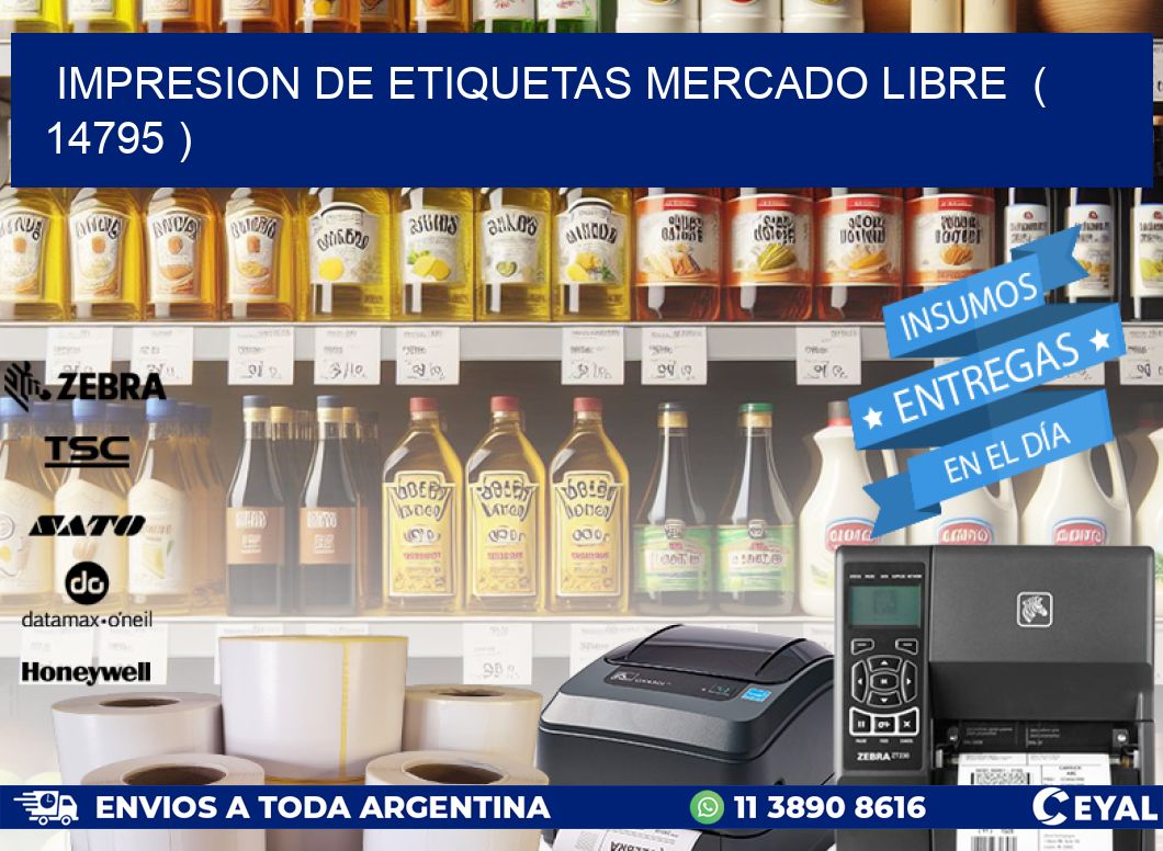impresion de etiquetas mercado libre ( 14795 )