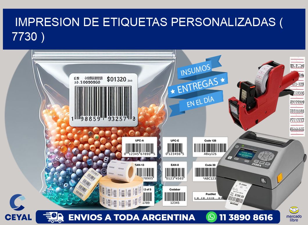 impresion de etiquetas personalizadas ( 7730 )