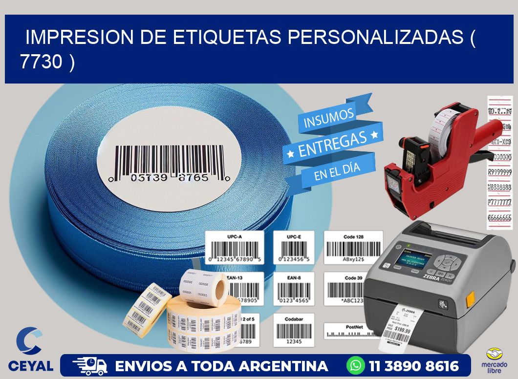 impresion de etiquetas personalizadas ( 7730 )