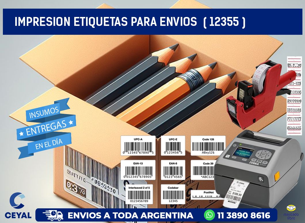 impresion etiquetas para envios ( 12355 )