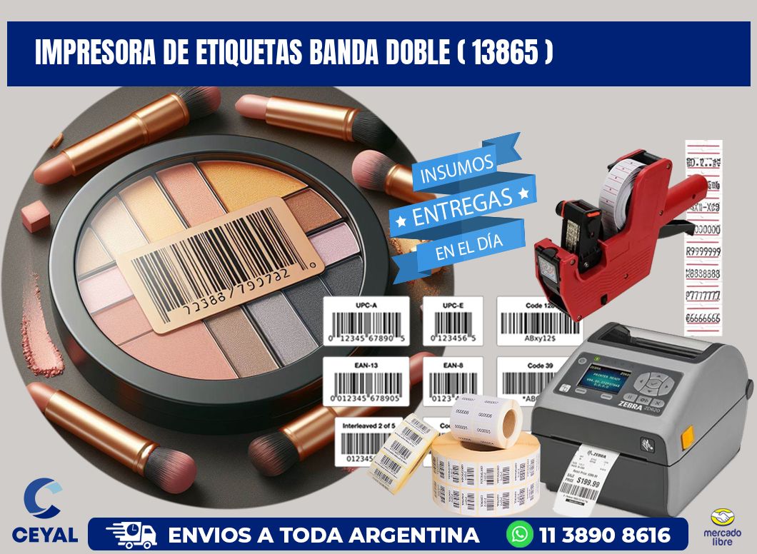 impresora de etiquetas banda doble ( 13865 )